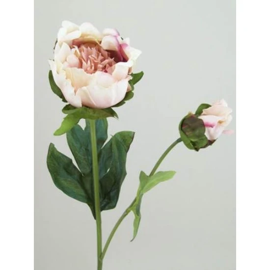 Vintage Peony Flowers Peach 52cm - P087 K2