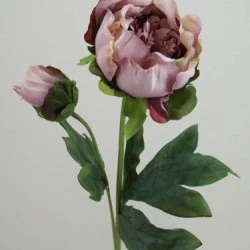 Vintage Peony Flowers Purple 52cm - P086 J3