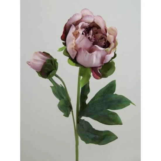 Vintage Peony Flowers Purple 52cm - P086 J3