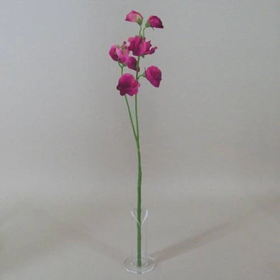 Artificial Sweet Peas Stem Hot Pink 49cm - S066 