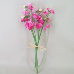 Artificial Sweet Peas Posy Pink 42cm - S080 JJ2