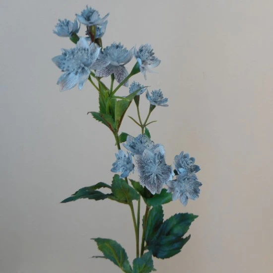 Artificial Astrantia Blue 50cm - A107 