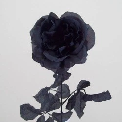 Black Silk Artificial Roses 70cm - R013 S2
