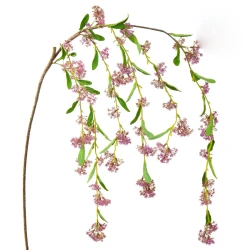 Trailing Artificial Ixora Branch Pink 149cm - I001