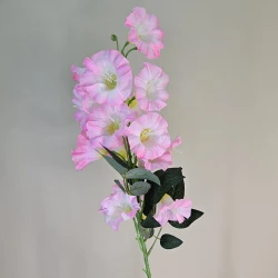 Artificial Campanula Bell Flowers Pink 87cm - C029 BB1