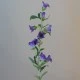 Artificial Campanula Bell Flowers Purple 88cm - C102 H3