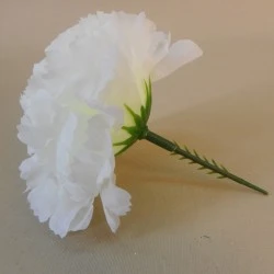 Short Stem Carnation Ivory 9cm - C066 FF3