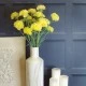 Artificial Spray Carnations Lemon Yellow 60cm - C099 B4