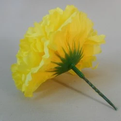 Short Stem Carnation Yellow 9cm - C069 FF3