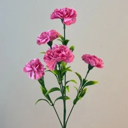 Artificial Spray Carnations Pink 58cm - C213 A4