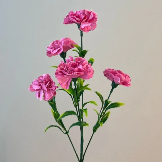 Artificial Spray Carnations Pink 58cm - C213 A4