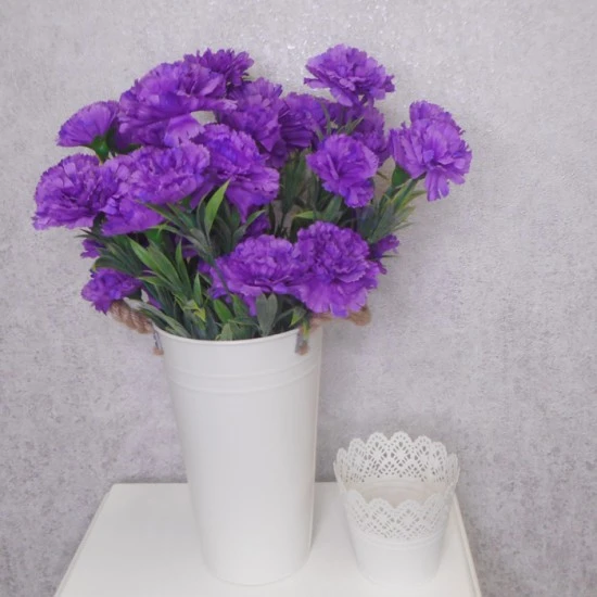 Fleur Artificial Carnations Bunch Purple - C256 J4