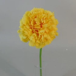 Mini Artificial Carnations Yellow 31cm - C106 C4