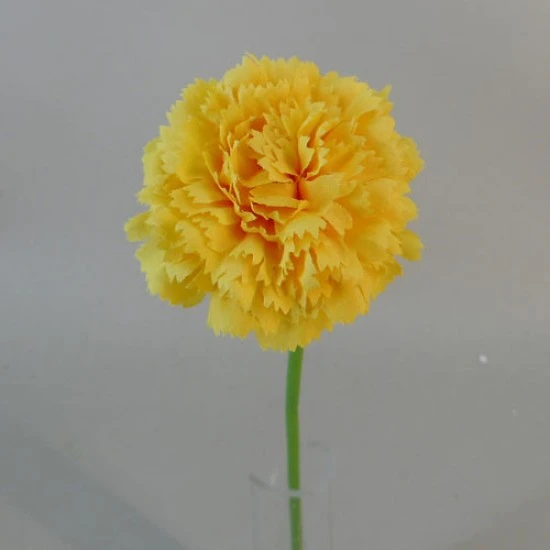 Mini Artificial Carnations Yellow 31cm - C106 C4