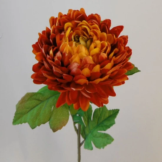 Artificial Chrysanthemums Orange 57cm - C177 D3