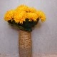Artificial Bloom Chrysanthemum Yellow 66cm - C064 
