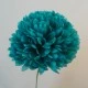 Artificial Pompom Chrysanthemum Teal 73cm - C053 C3