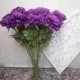 Artificial Flowers Bloom Chrysanthemums Purple 82cm - C259 