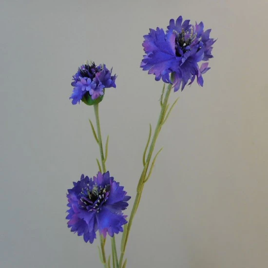 Artificial Meadow Cornflowers Blue 62cm - C147 