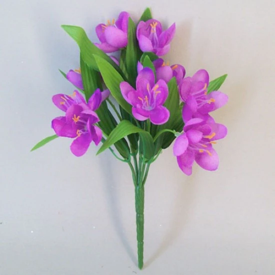 Artificial Crocus Plants Purple 23cm - C237 B3