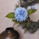 Artificial Ball Dahlia Blue 63cm - D183 I2