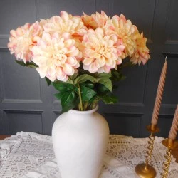 Artificial Dahlia Peach 60cm - D017 GG2