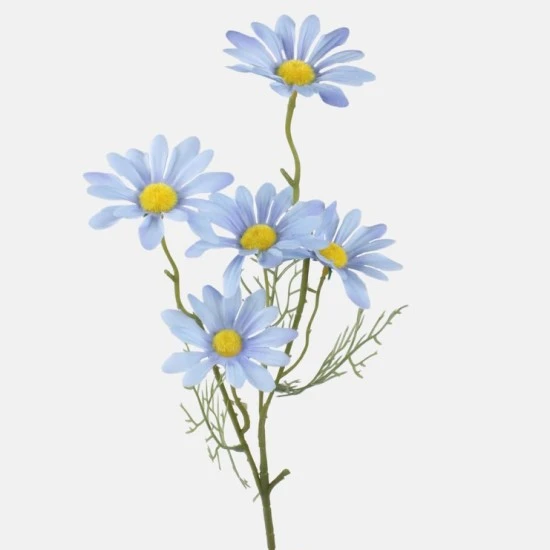 Artificial Daisy Blue 52cm | Silk Daisies - D014 H2