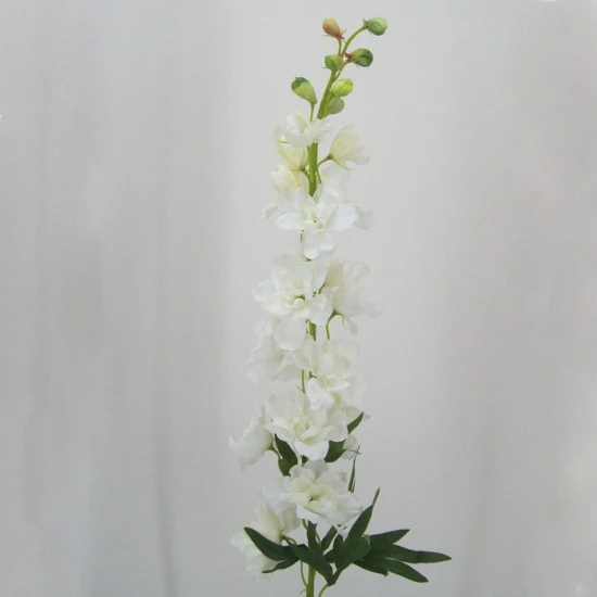 Luxury Ivory Silk Delphinium or Larkspur 72cm - D034 