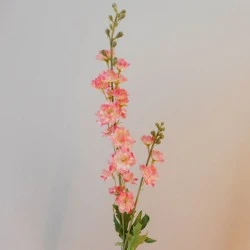Artificial Meadow Delphiniums Cream Pink 87cm - S035 Q4