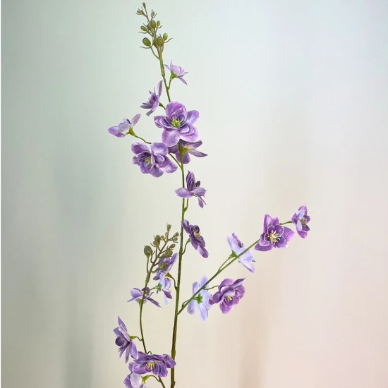 Artificial Larkspur Lilac Purple Flowers 97cm - L060 J1