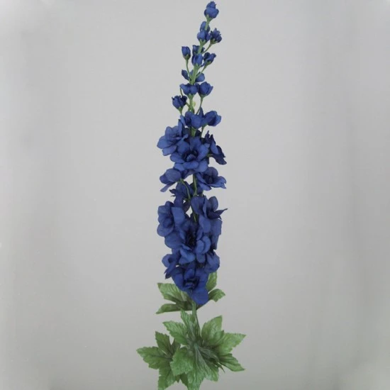 Midnight Blue Silk Delphiniums or Larkspur 75cm - D006 D3