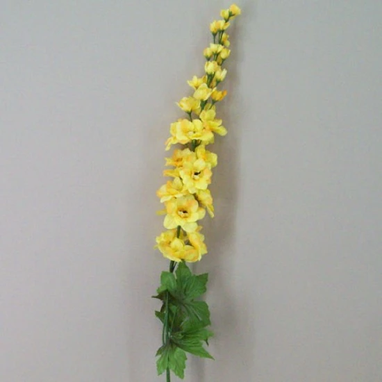 Yellow Silk Delphiniums or Larkspur 84cm - D105 D3