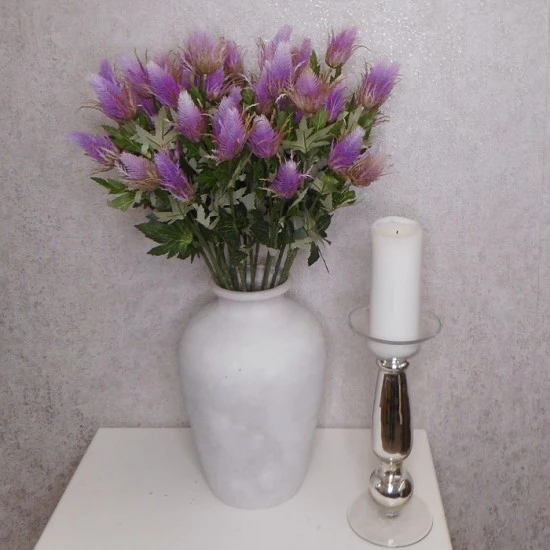 Artificial Eryngium Thistles Sea Holly Lilac 68cm - E014 E1