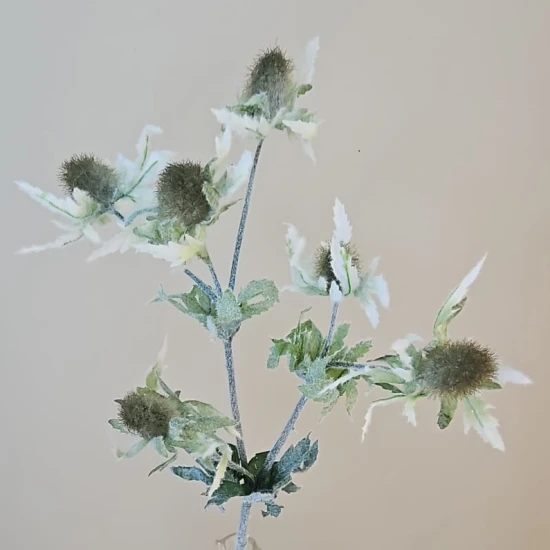 Artificial Eryngium Thistles Sea Holly Green 82cm - E007 H3