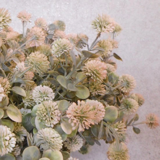 Artificial Floss Flowers Pale Pink 56cm - F055 BB2