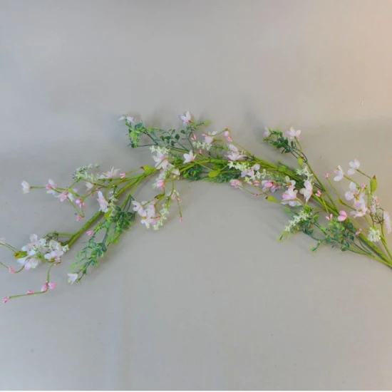 English Garden Flowers Garland Pink 90cm - MED013 BB2