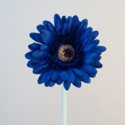 Artificial Gerbera Royal Blue Small 57cm - G151 F2