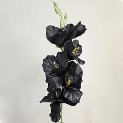 Artificial Gladiola Black 54cm - G089 H2