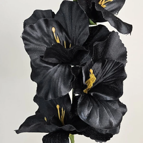 Artificial Gladiola Black 54cm - G089 H2