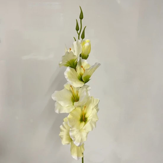 Artificial Gladiola Cream 53cm - G016 