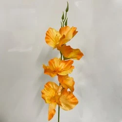 Artificial Gladiola Orange 53cm - G014 KK3