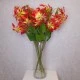 Artificial Gloriosa Flame Lily Orange Yellow 80cm - G004 D1