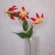 Artificial Gloriosa Flame Lily Orange Yellow 80cm - G004 D1