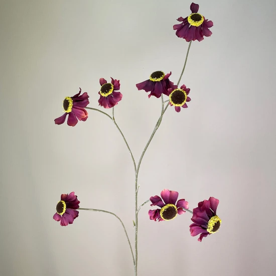 Artificial Helenium Flowers Burgundy 101cm - H107 S4