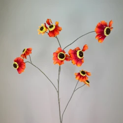 Artificial Helenium Flowers Orange 101cm - H109 S4