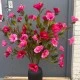 Artificial Hibiscus Spray Cerise Pink 117cm - H062 S1