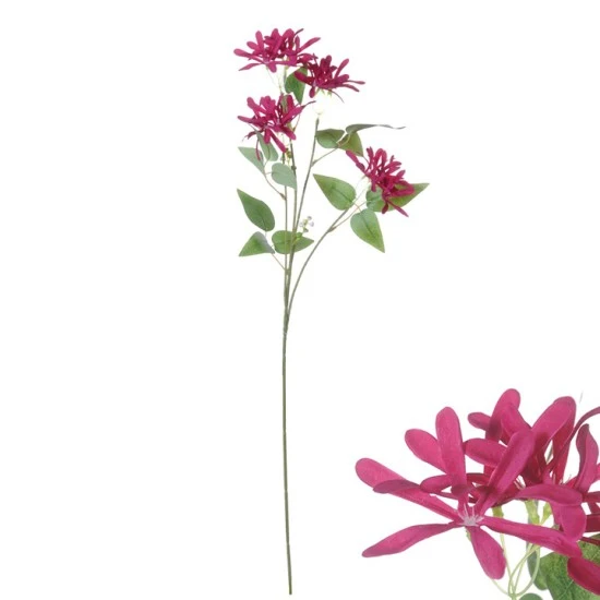 Artificial Honeysuckle Branches Dark Pink 75cm - H115 H1