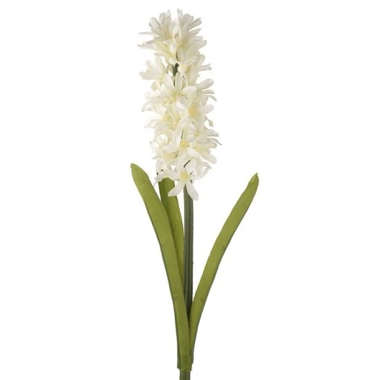 Artificial Hyacinth Plants Cream 43cm - H020 JJ2