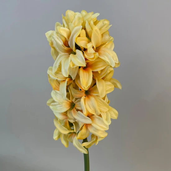 Artificial Hyacinth Stem Yellow 40cm - H171 A1