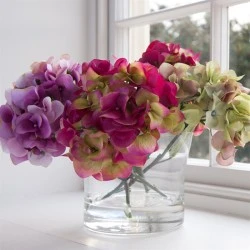 Artificial Garden Hydrangeas Green 58cm - H095 G3